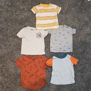 Orange and Gray Kids T-Shirt Set